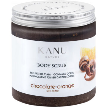 Exfoliant corporal cu portocale, ciocolată și cafea